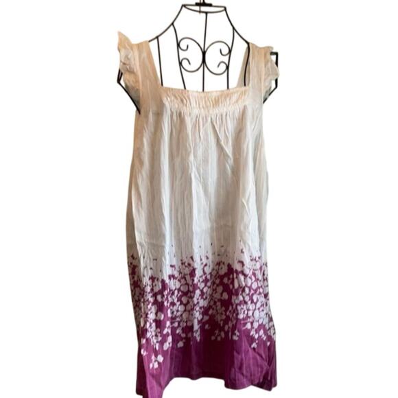 French Connection white and violet baby doll shirt size 8 - Picture 1 of 4